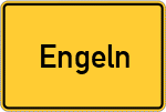 Place name sign Engeln