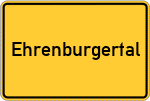 Place name sign Ehrenburgertal