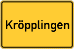 Place name sign Kröpplingen