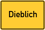 Place name sign Dieblich