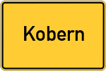 Place name sign Kobern