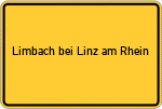 Place name sign Limbach bei Linz am Rhein