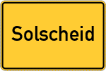 Place name sign Solscheid