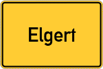 Place name sign Elgert, Westerwald