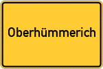 Place name sign Oberhümmerich