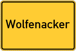 Place name sign Wolfenacker