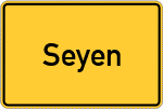 Place name sign Seyen