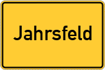 Place name sign Jahrsfeld