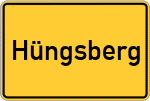 Place name sign Hüngsberg, Westerwald