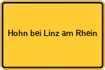 Place name sign Hohn bei Linz am Rhein