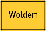 Place name sign Woldert