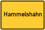 Place name sign Hammelshahn, Westerwald