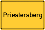 Place name sign Priestersberg