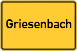 Place name sign Griesenbach