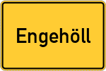 Place name sign Engehöll