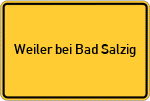 Place name sign Weiler bei Bad Salzig