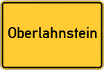 Place name sign Oberlahnstein