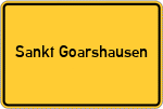 Place name sign Sankt Goarshausen