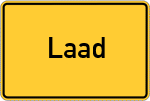 Place name sign Laad