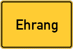 Place name sign Ehrang