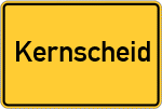 Place name sign Kernscheid