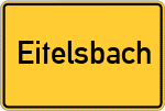 Place name sign Eitelsbach