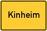 Place name sign Kinheim