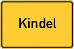 Place name sign Kindel