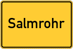 Place name sign Salmrohr