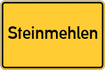 Place name sign Steinmehlen