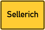 Place name sign Sellerich