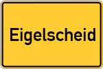 Place name sign Eigelscheid