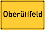 Place name sign Oberüttfeld