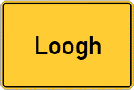 Place name sign Loogh, Eifel