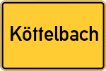 Place name sign Köttelbach, Eifel