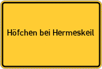 Place name sign Höfchen bei Hermeskeil