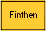 Place name sign Finthen
