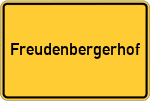 Place name sign Freudenbergerhof