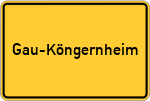 Place name sign Gau-Köngernheim