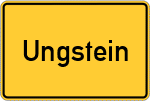 Place name sign Ungstein