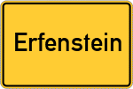Place name sign Erfenstein