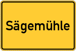 Place name sign Sägemühle