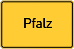 Place name sign Pfalz