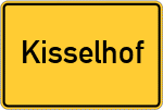 Place name sign Kisselhof, Pfalz