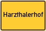 Place name sign Harzthalerhof, Kreis Kaiserslautern