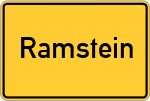 Place name sign Ramstein