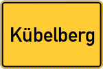 Place name sign Kübelberg