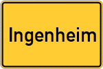 Place name sign Ingenheim