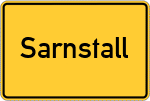 Place name sign Sarnstall