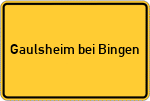 Place name sign Gaulsheim bei Bingen, Rhein